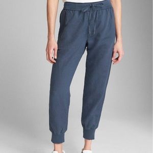 GAP Linen Cotton Jogger Pants in Vintage Navy